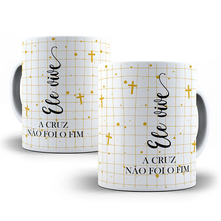 11 Artes para Caneca Ele Vive Pascoa Arquivos em CorelDraw 3