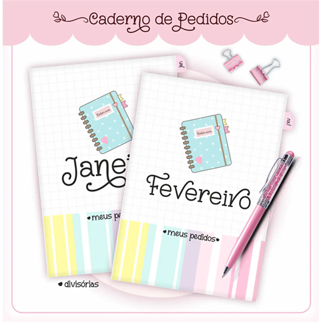 Arquivo Agenda Meus Pedidos Encadernação em Pdf  4