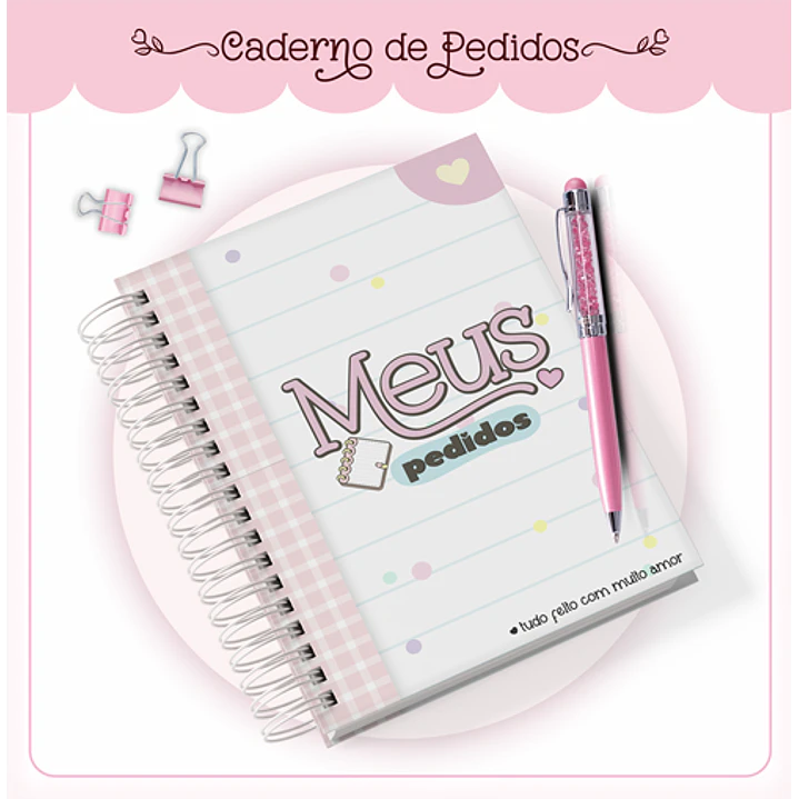 Arquivo Agenda Meus Pedidos Encadernação em Pdf  2