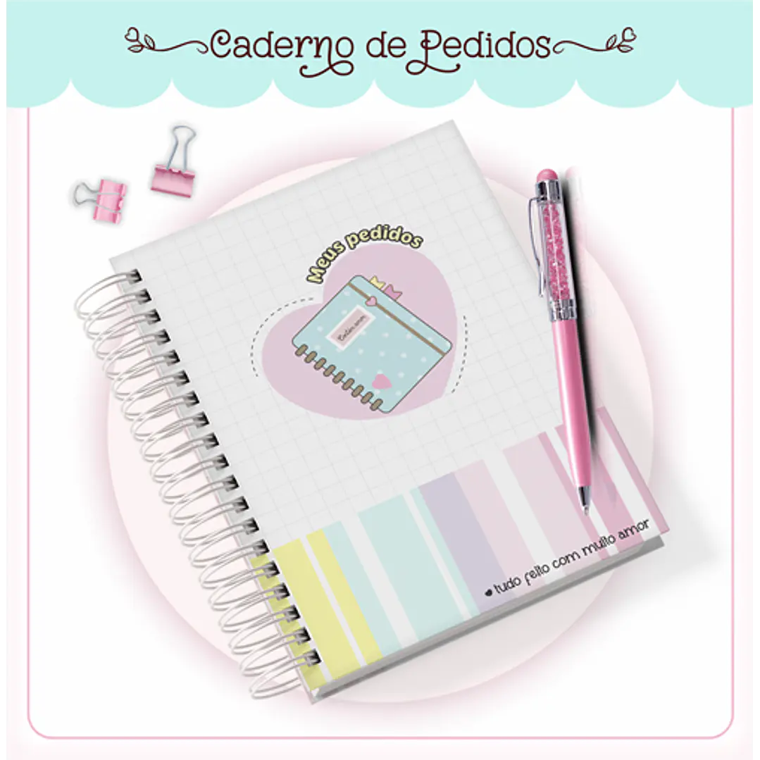 Arquivo Agenda Meus Pedidos Encadernação em Pdf  3