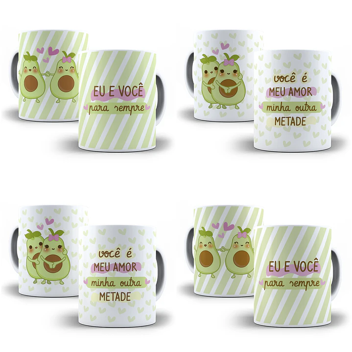 Mini Kit Namoradinhos Abacate Arquivos Prontos em Jpg 1