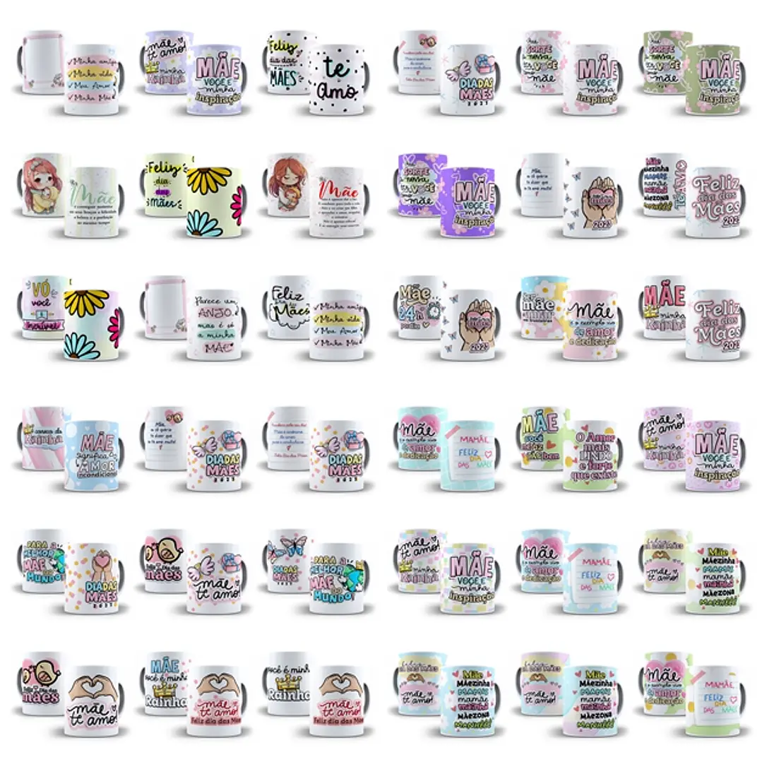 Pacote Camisa e Caneca Dia das Mães em Jpg 2