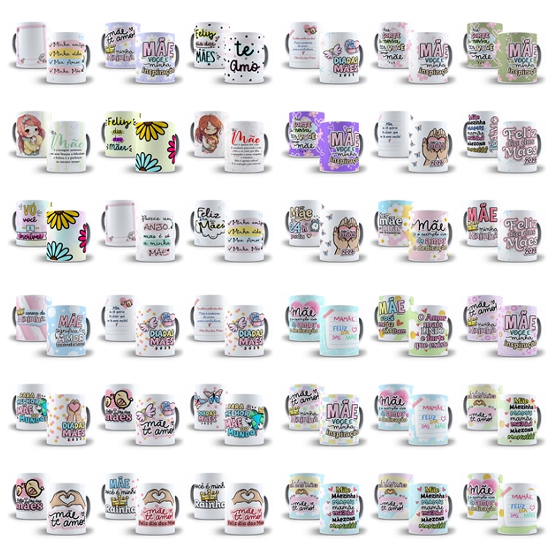 Pacote Camisa e Caneca Dia das Mães em Jpg 2