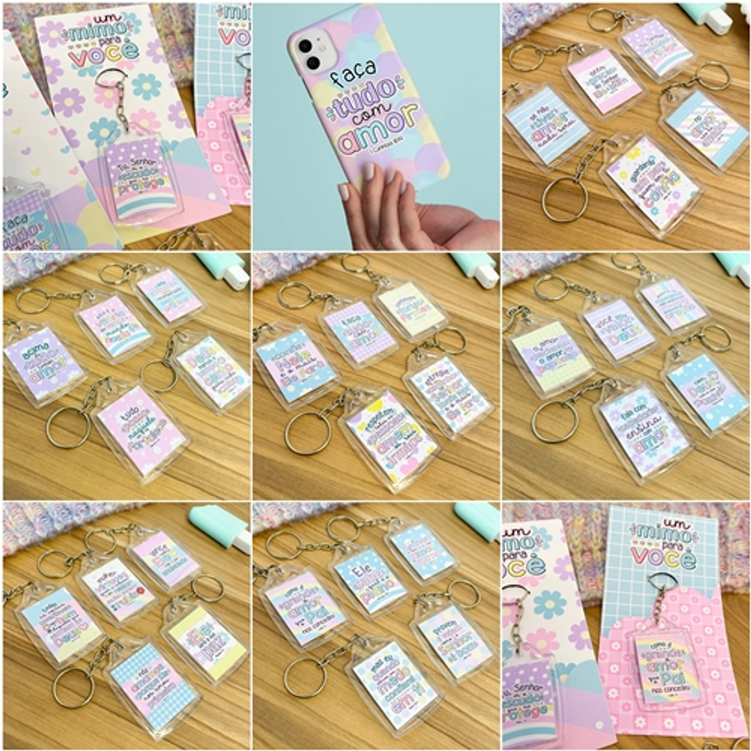 Kit Digital Versículos Fofinhos Completo em Png 10