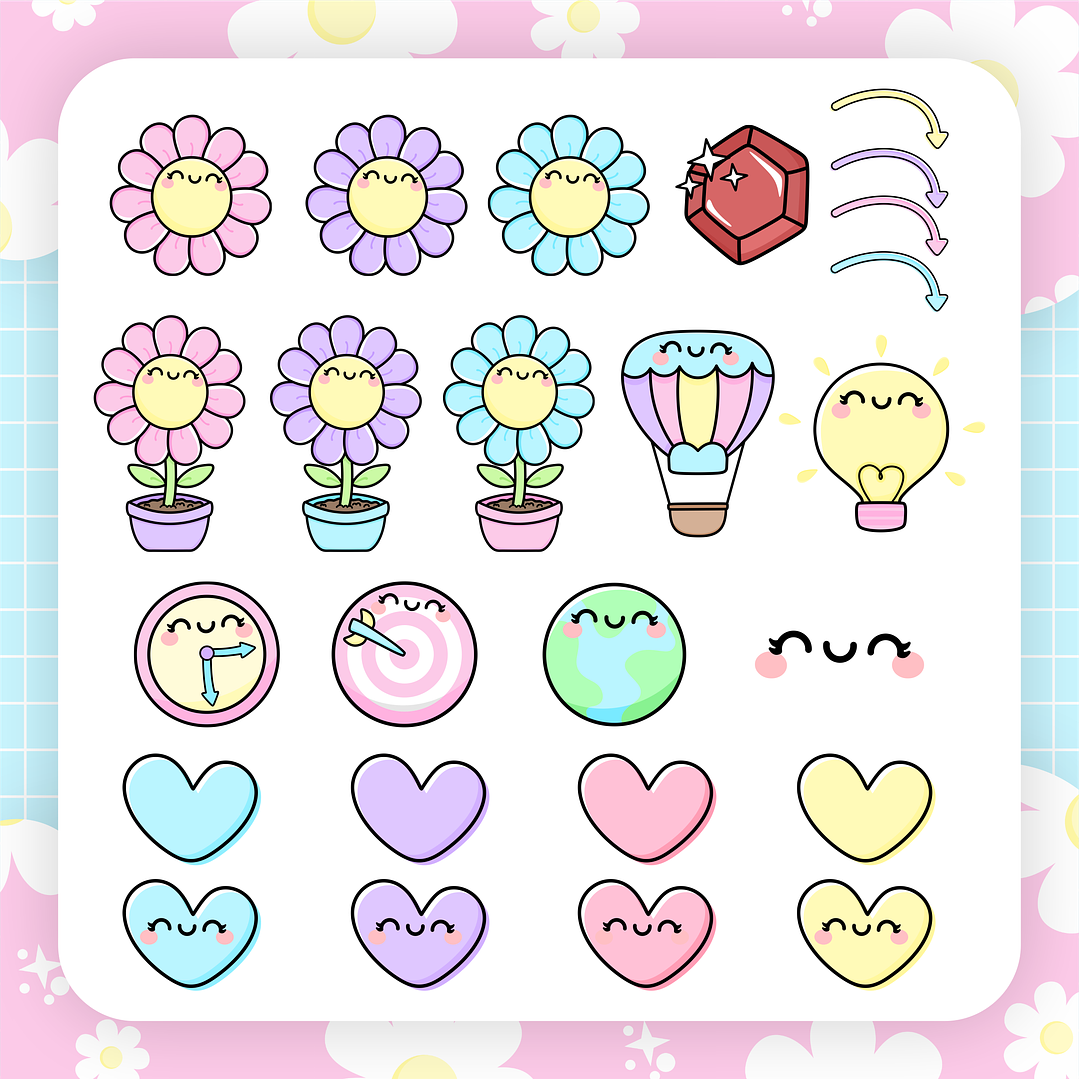 Kit Digital Versículos Fofinhos Completo em Png 5