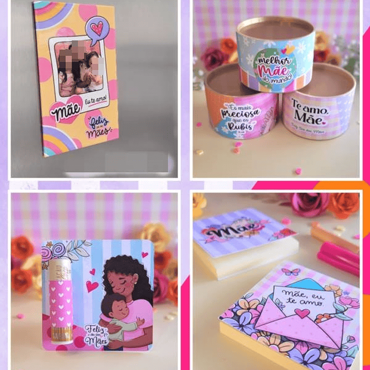 Kit Digital Dia das Mães em Png 5