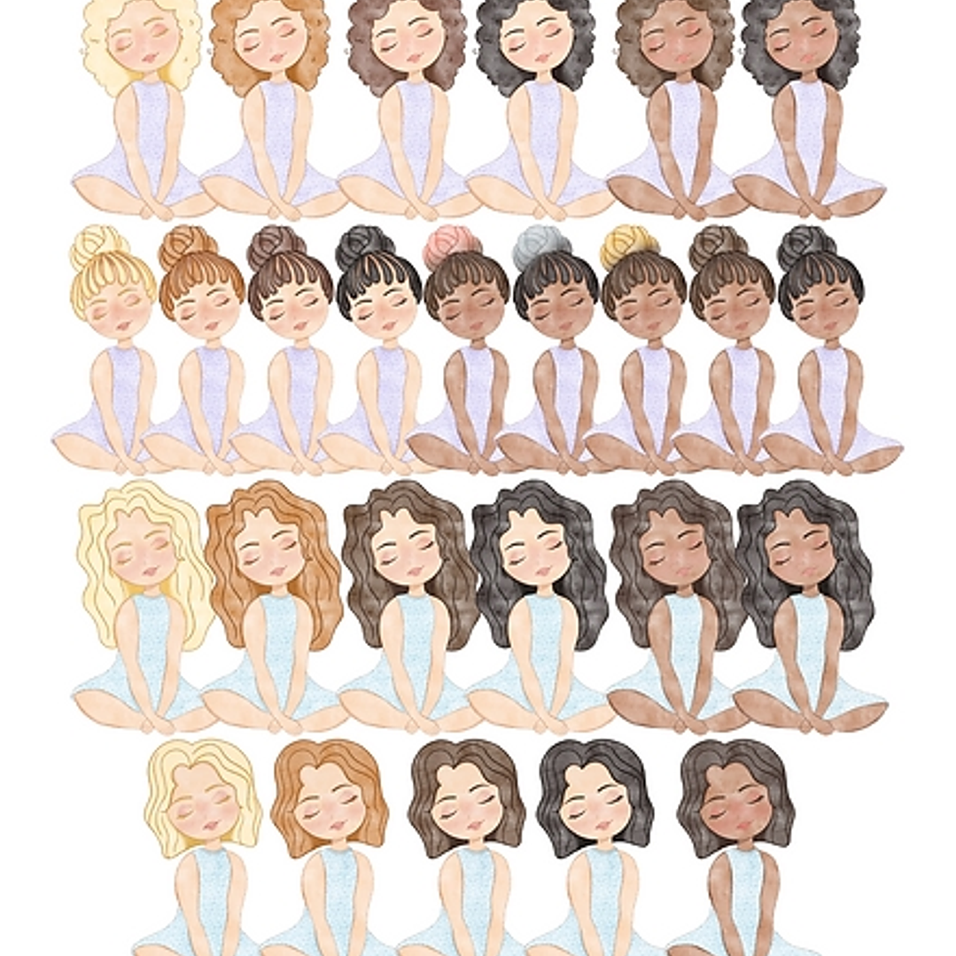 Kit Digital Flores Dia das Mães em Aquarela em Png 2