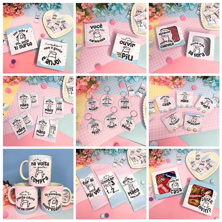 Kit Digital Flork Dia das Mães em Png    6