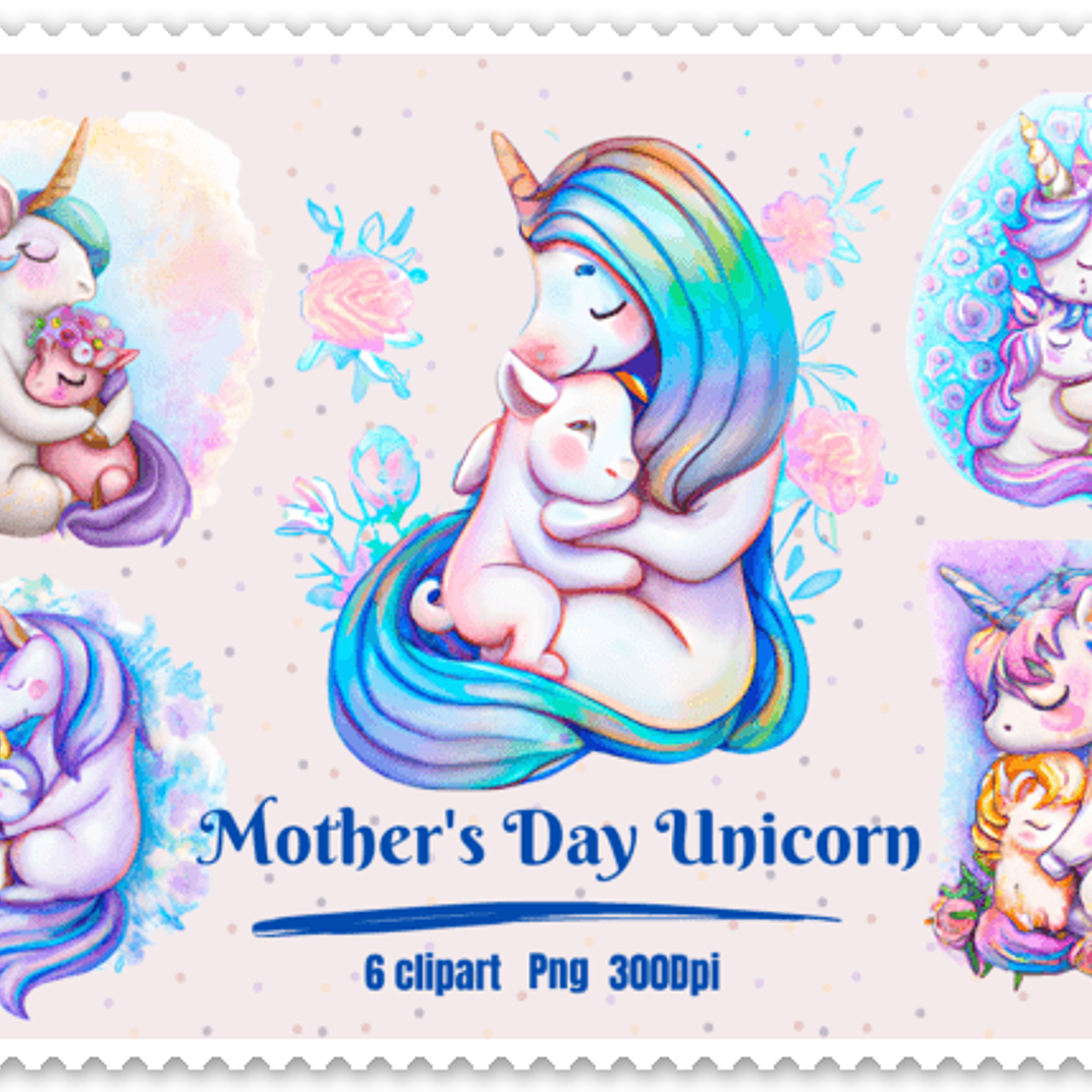 Kit Digital Dia das Mães Bichinhos + Mamães em Png 3