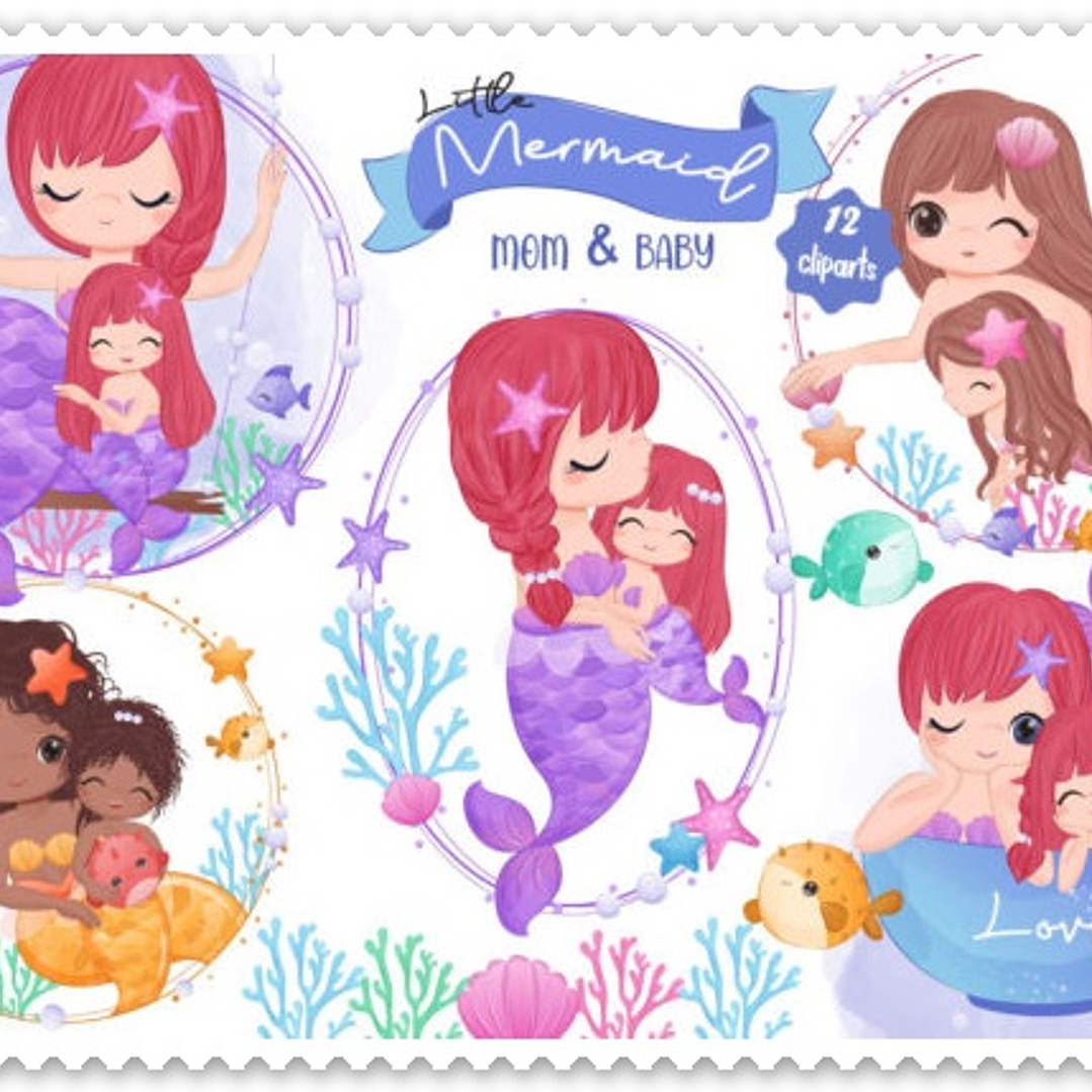 Kit Digital Dia das Mães Bichinhos + Mamães em Png 5