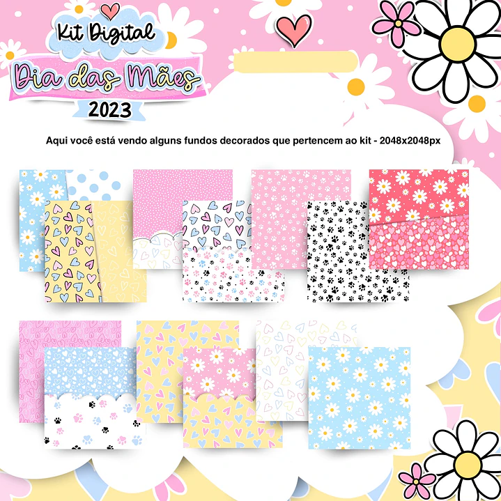 Kit Digital Dia das Mães em Png  6