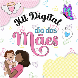 Kit Digital Dia das Mães em Png 