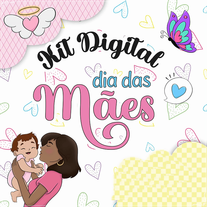 Kit Digital Dia das Mães em Png  1