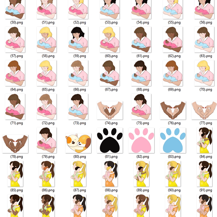 Kit Digital Dia das Mães em Png  5