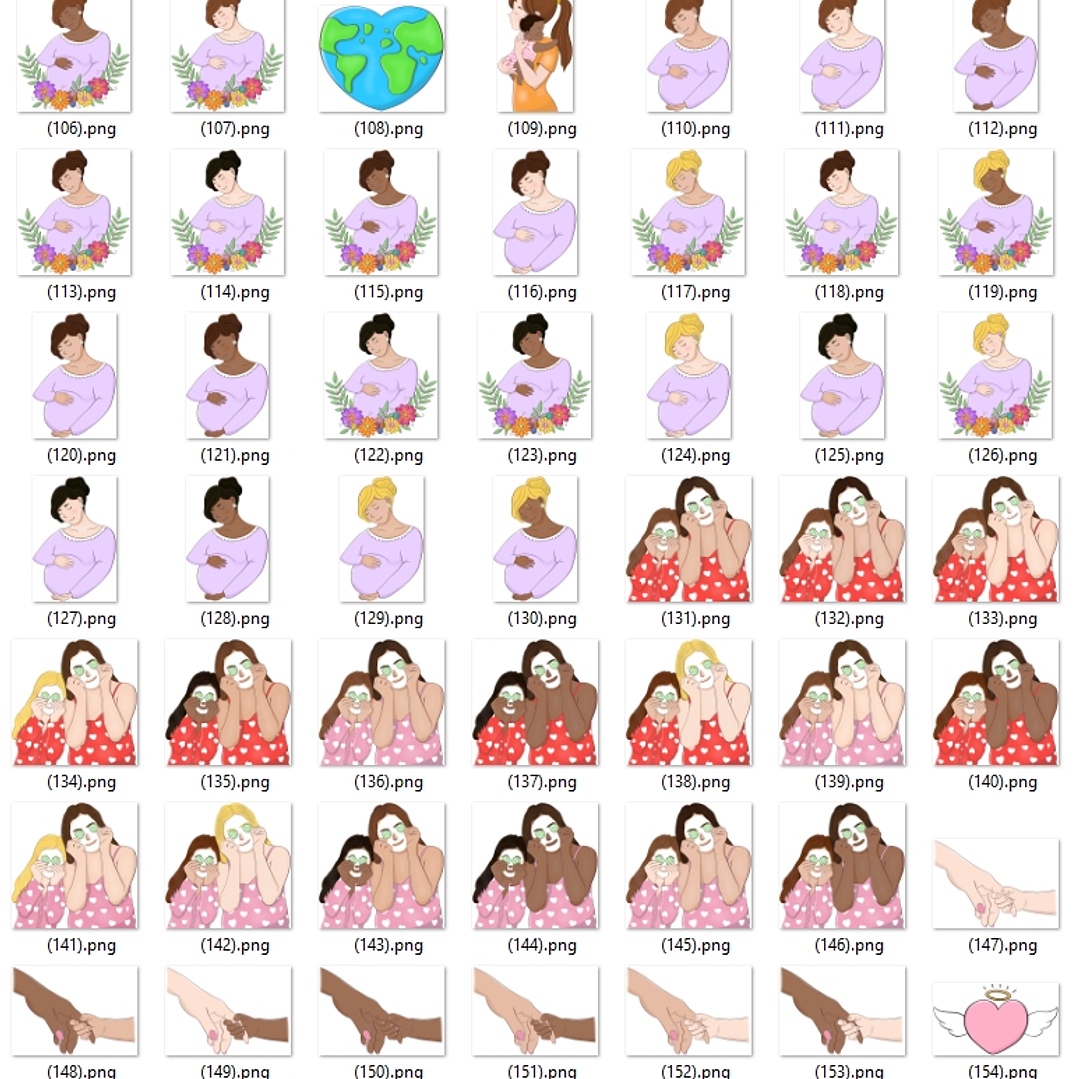 Kit Digital Dia das Mães em Png  6