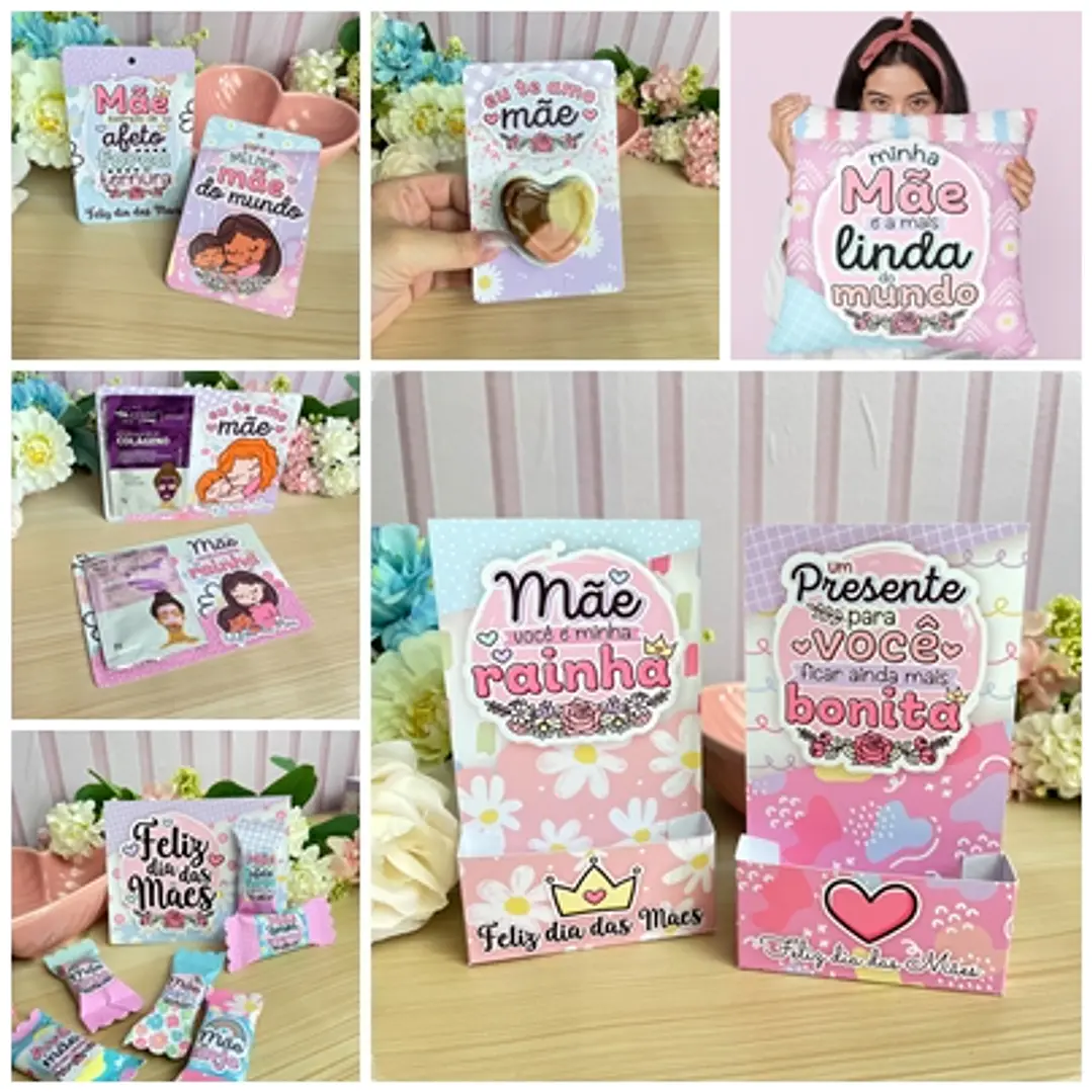 Kit Digital Dia das Mães Completo em Png  8
