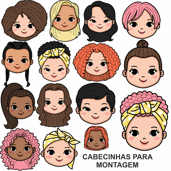 Kit Digital Dia das Mães Super Heroínas para Montar em Png 1