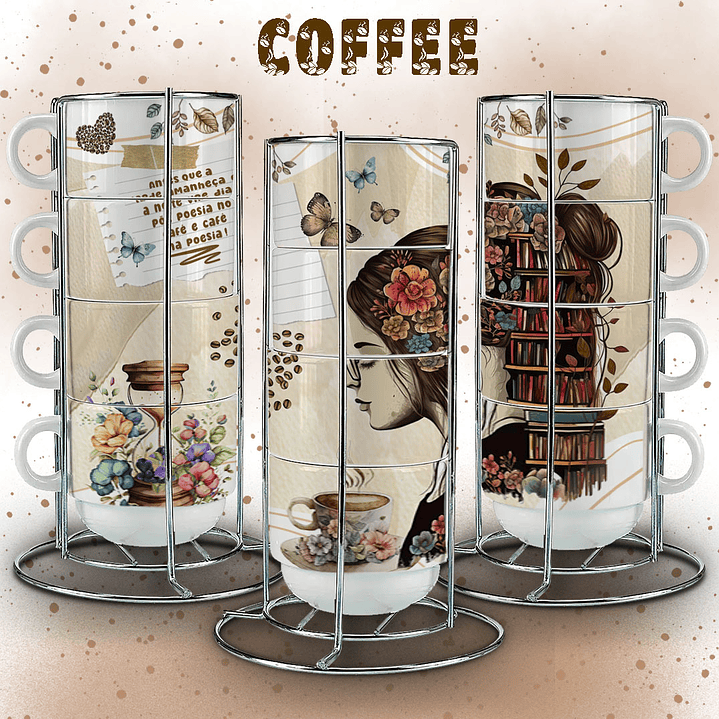 12 Artes para Caneca Café Coffe Arquivos em CorelDraw 2