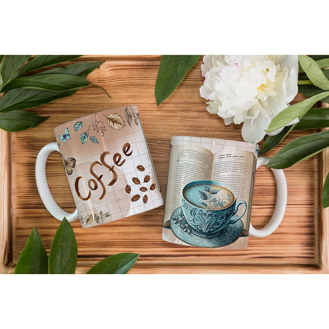 12 Artes para Caneca Café Coffe Arquivos em CorelDraw 10
