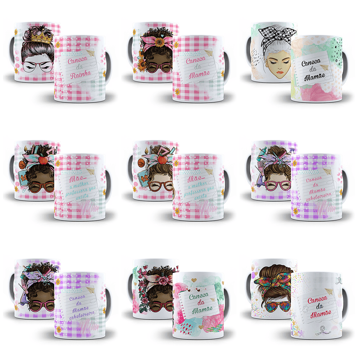 15 Artes Canecas Dia das Mãe Arquivos em CorelDraw 1