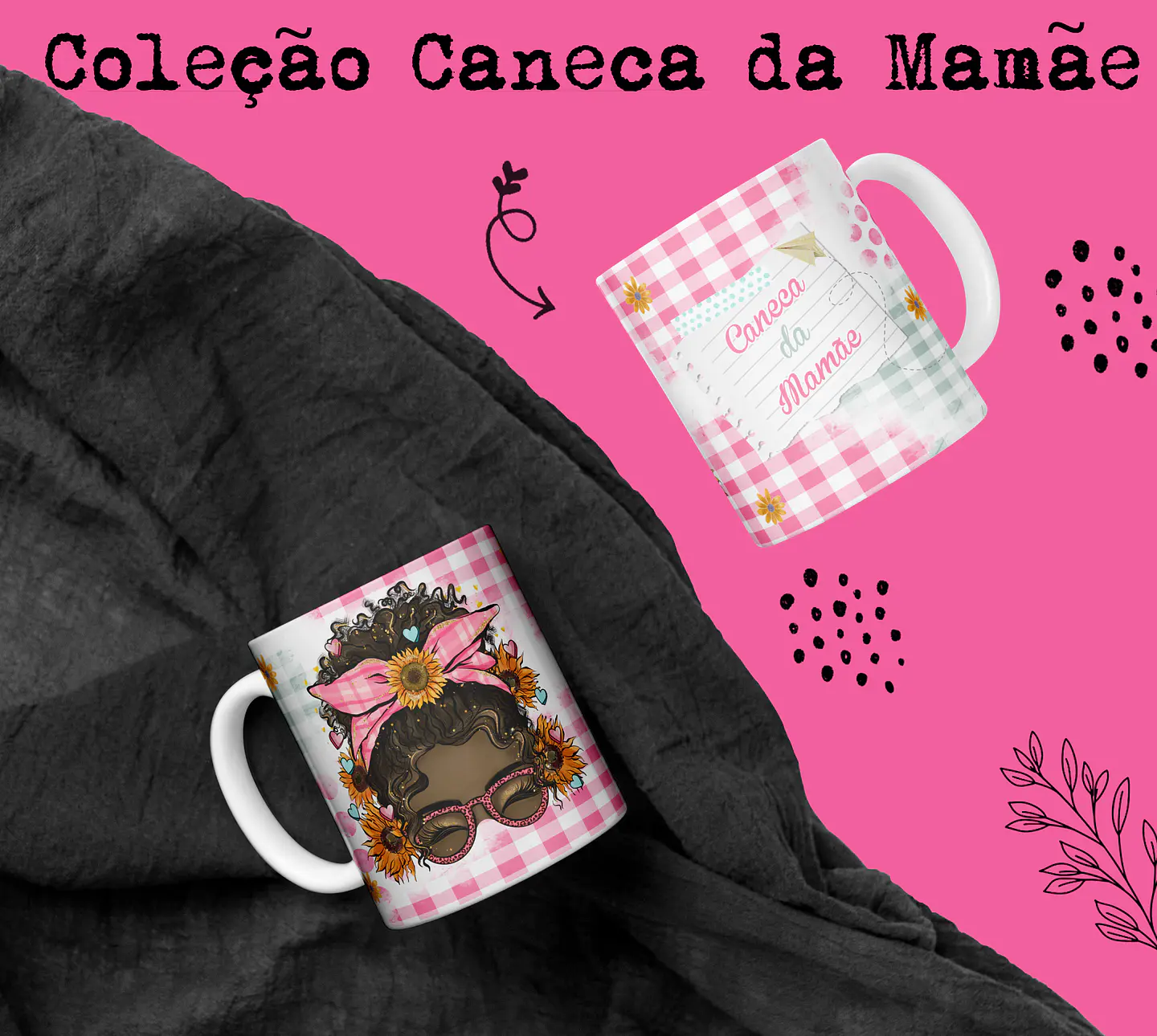 15 Artes Canecas Dia das Mãe Arquivos em CorelDraw 1