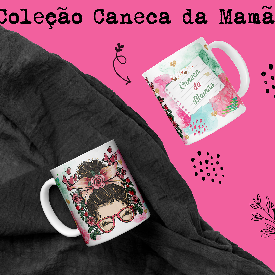 15 Artes Canecas Dia das Mãe Arquivos em CorelDraw 5