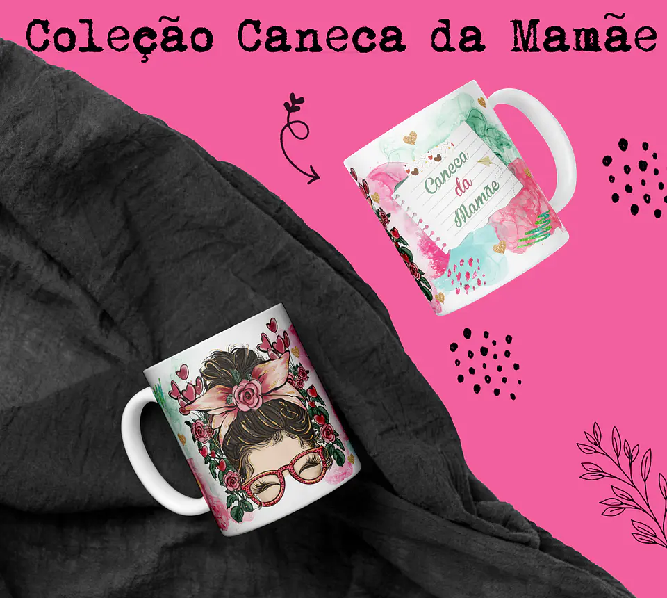 15 Artes Canecas Dia das Mãe Arquivos em CorelDraw 3