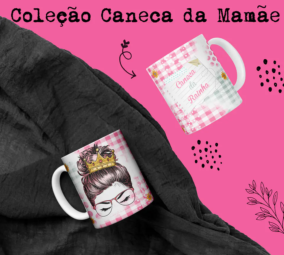 15 Artes Canecas Dia das Mãe Arquivos em CorelDraw 4