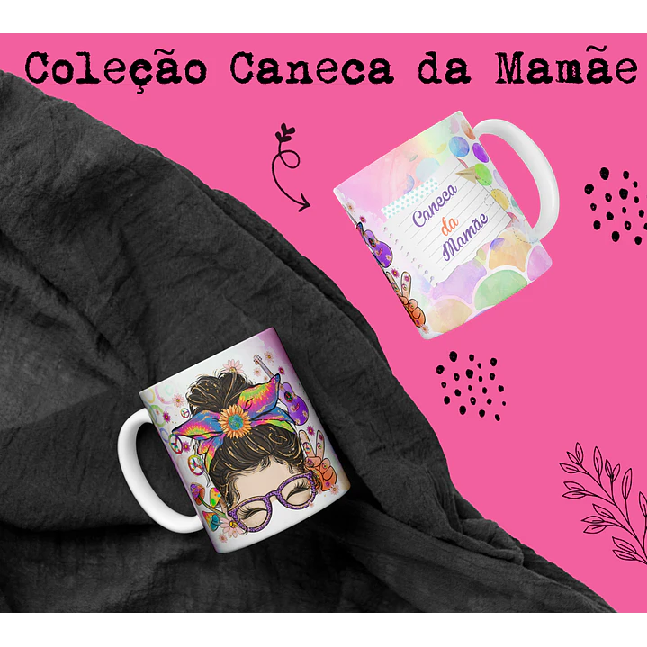 15 Artes Canecas Dia das Mãe Arquivos em CorelDraw 6