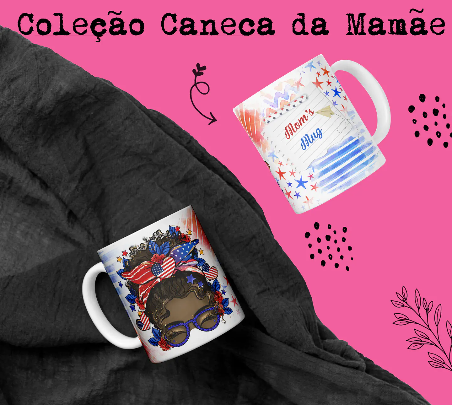 15 Artes Canecas Dia das Mãe Arquivos em CorelDraw 7