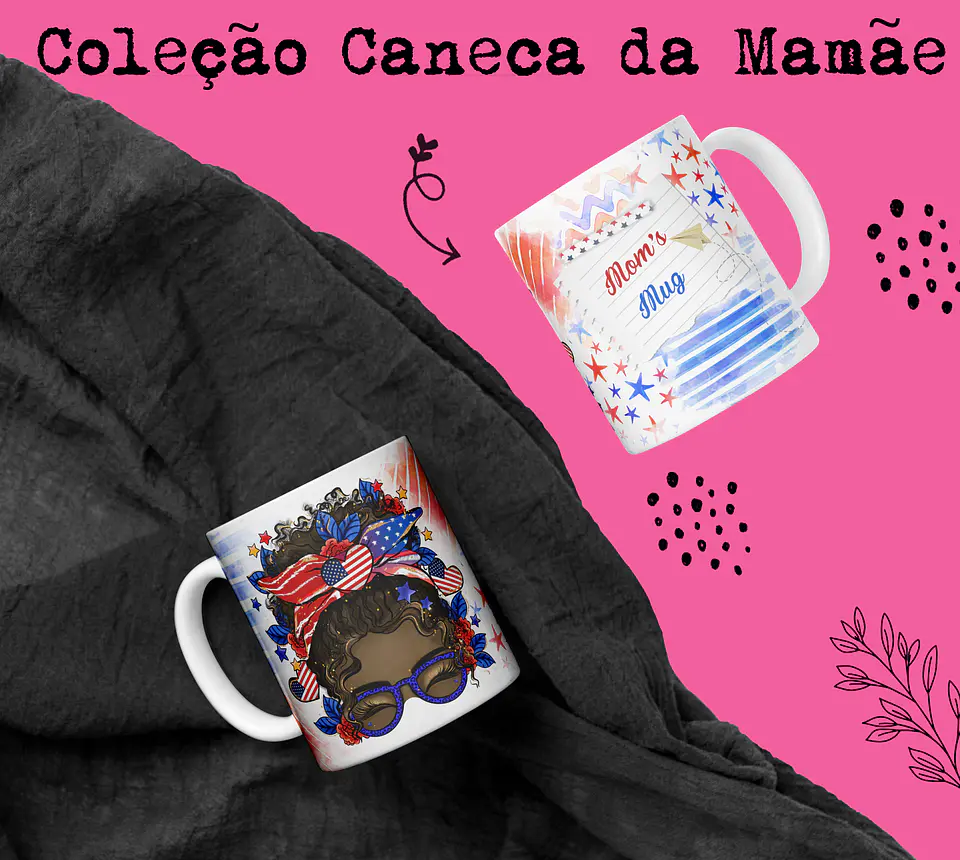 15 Artes Canecas Dia das Mãe Arquivos em CorelDraw 7