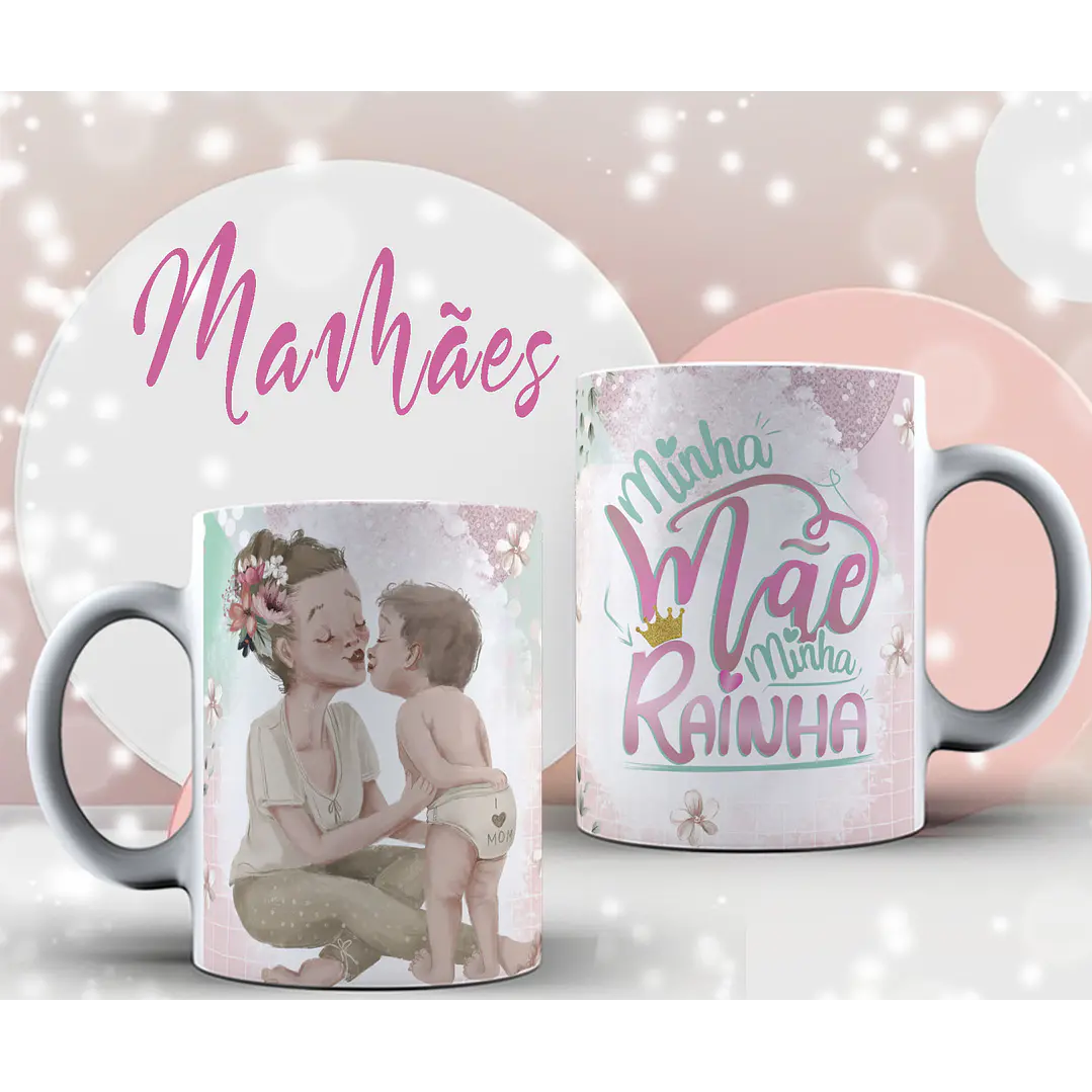 16 Artes Canecas Dia das Mãe Arquivos em CorelDraw 5