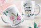 26 Artes Canecas Alfabeto Floral Dourado Arquivos em Jpg - Thumbnail 2