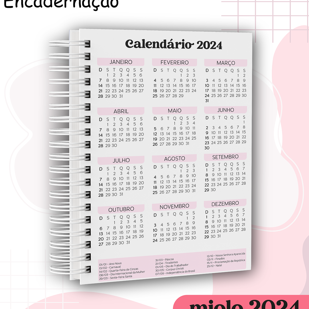 Arquivo Agenda Miolo Permanente e Datado 2024 em Pdf   3