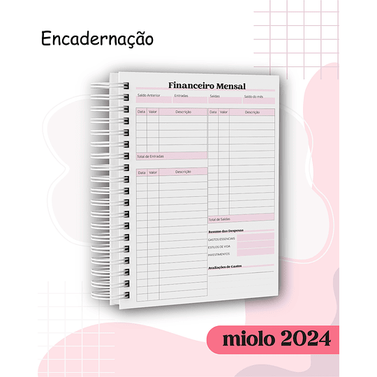 Arquivo Agenda Miolo Permanente e Datado 2024 em Pdf  