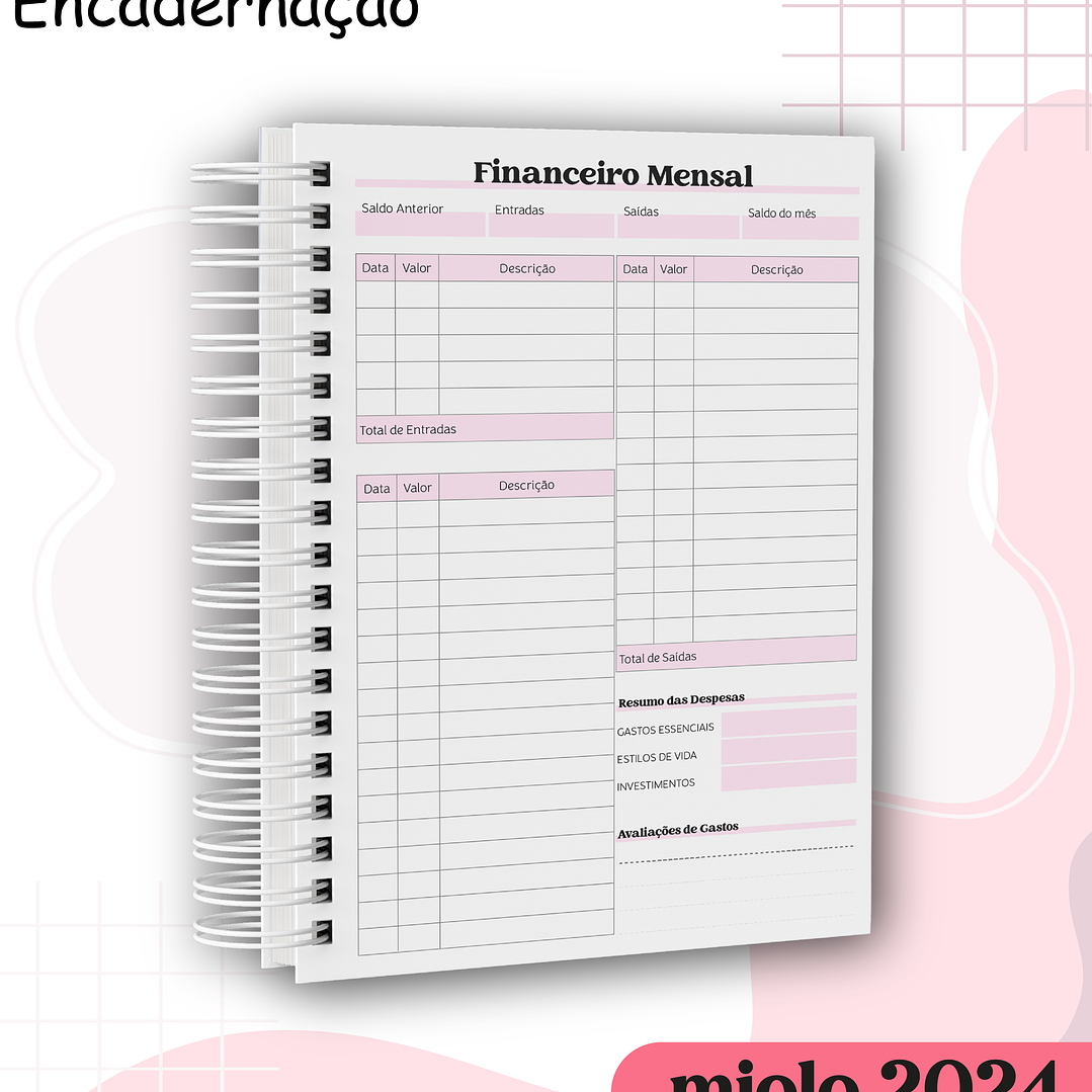 Arquivo Agenda Miolo Permanente e Datado 2024 em Pdf   4