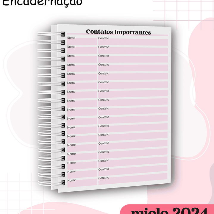 Arquivo Agenda Miolo Permanente e Datado 2024 em Pdf   8