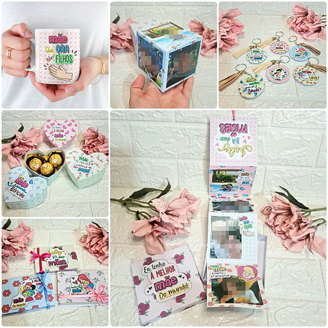 Kit Digital Dia das Mães Cristã M8 em Png 