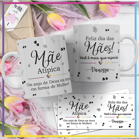 12  Artes para Caneca Dia das Mães Minimalista Arquivos em Corel Draw