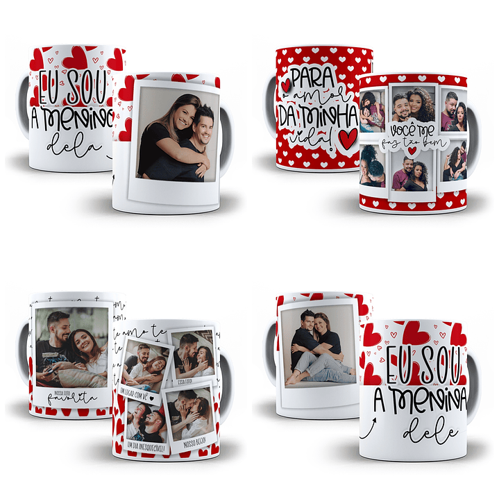 30 Artes Caneca e Azulejo Dia dos Namorados Editável  em Photoshop 2