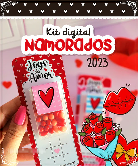 Kit Digital Dia dos namorados em Png 