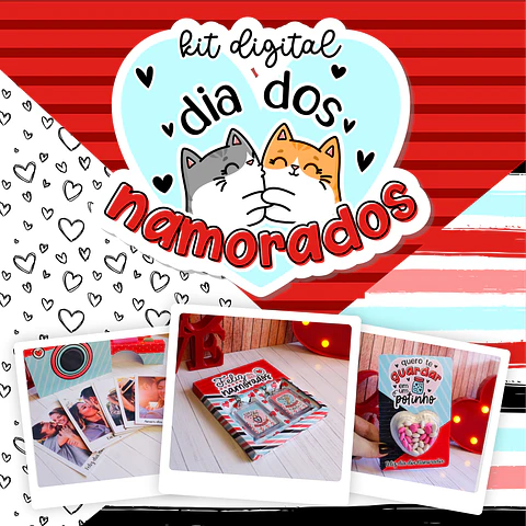 Kit Digital Dia dos namorados em Png  