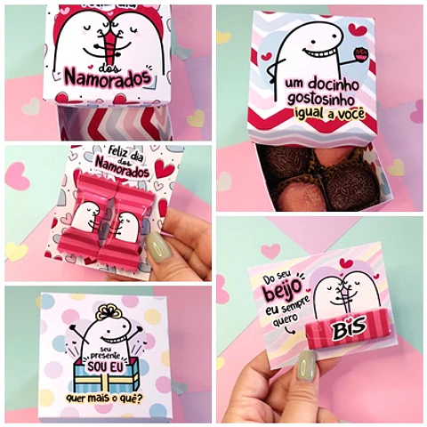 Kit Digital Mimos Dia dos namorados Flork em Png