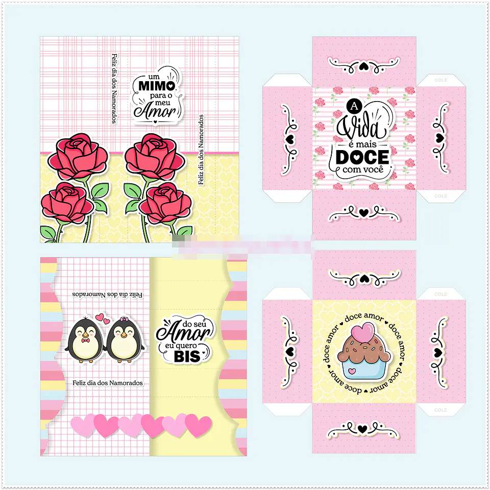 Kit Digital Dia dos Namorados em Png 7