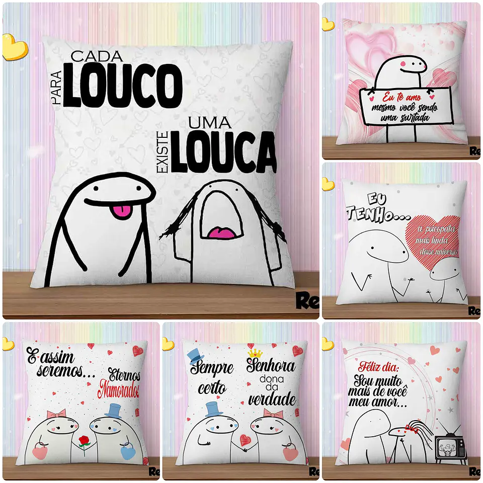 36 Artes Almofada Casal Dia dos Namorados Editável em Photoshop 2