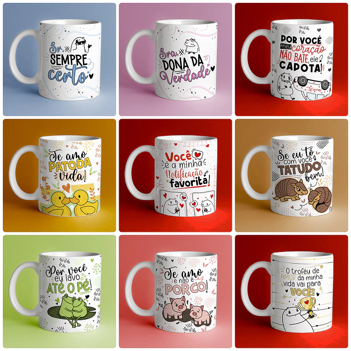 30 Artes para Caneca Flork Dia dos Namorados e Outros Arquivos em Jpg 2