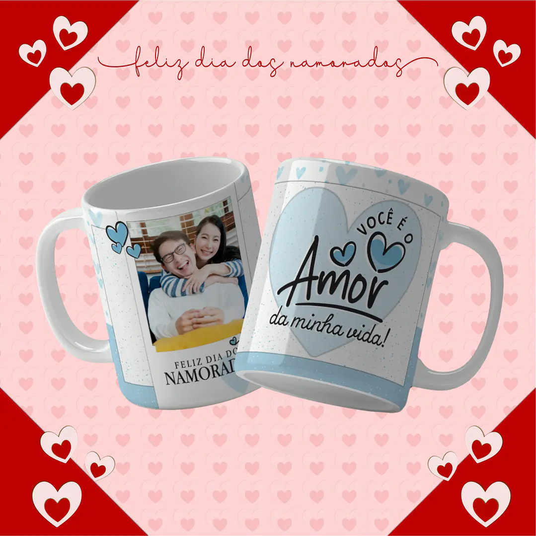 39 Artes Caneca Almofada e Azulejo Dia dos Namorados Editável em CorelDraw  9