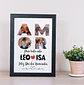 15 Artes para Quadros Casal Casamento Namorados Arquivos Editáveis em Corel Draw - Miniatura 13