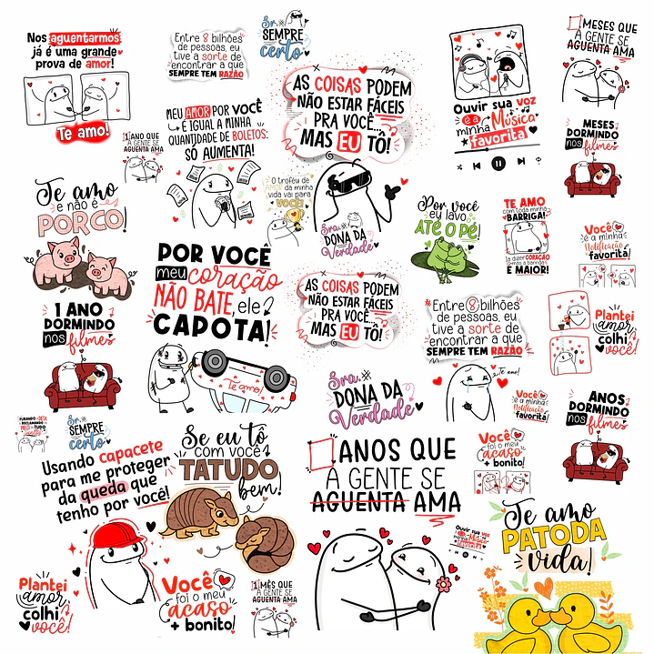 kit Digital Flork Namorados My Love Sem Fundo Png 2