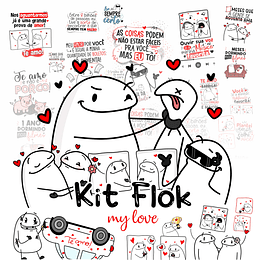kit Digital Flork Namorados My Love Sem Fundo Png